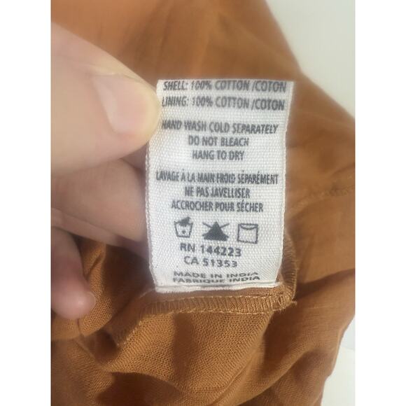 NWT Bishop&Young Large Orange Textured Fall Festival Boho Gypsy Midi Skirt - Picture 7 of 9